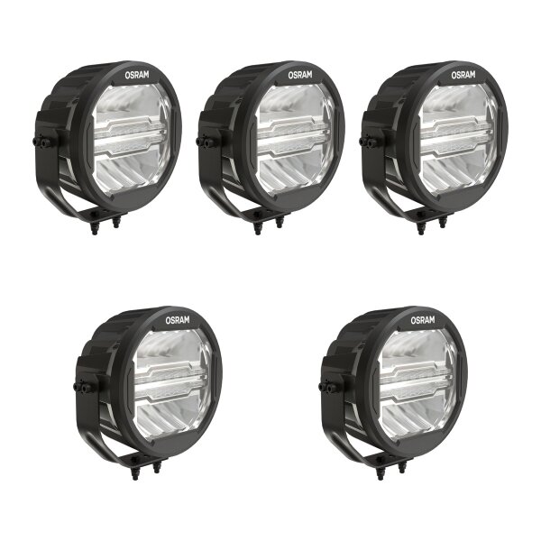 5 Zusatzscheinwerfer LED 60W 2,5W geschraubt R10 R7 3500lm OSRAM Round MX260-CB