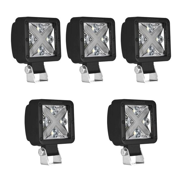 5 Worklights LED 22W 2W screwed square OSRAM CUBE MX85-SP Off-Road