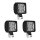 3 Worklights LED 22W 2W screwed square OSRAM CUBE MX85-WD Off-Road