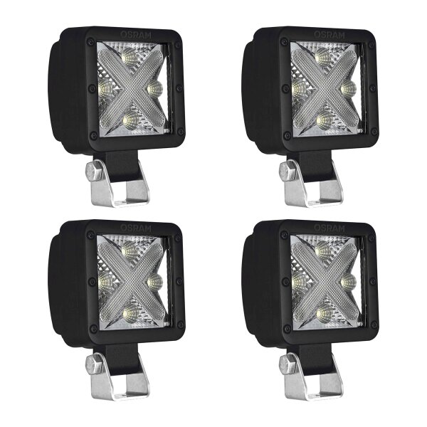 4 Arbeitsscheinwerfer LED 22W 2W vierkantig OSRAM CUBE MX85-WD Off-Road
