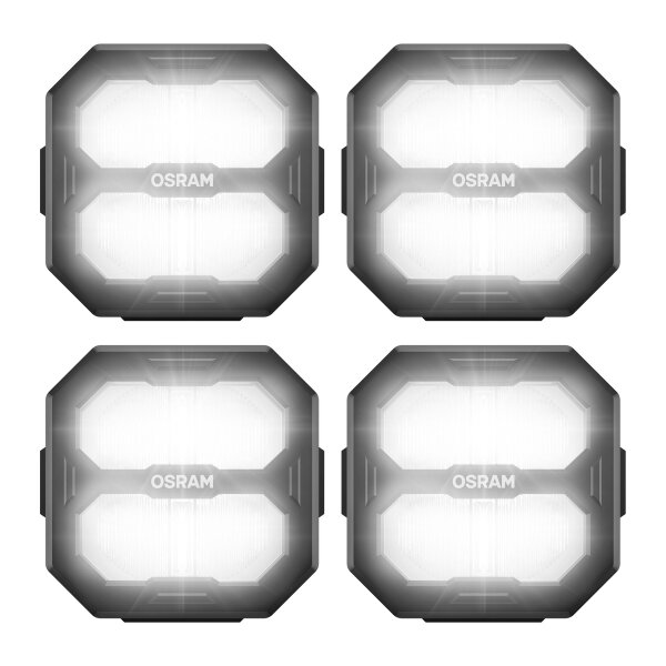 4 Arbeitsscheinwerfer LED 27W 6000K 2500lm OSRAM Cube PX Ultrawide Beam
