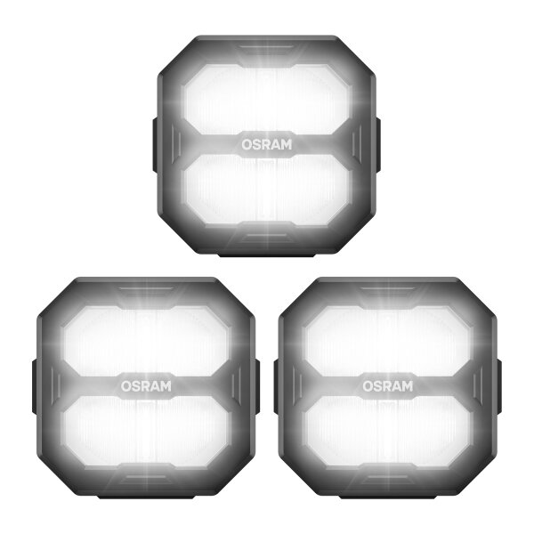 3 Arbeitsscheinwerfer LED 45W 6000K 4500lm OSRAM Cube PX Ultrawide Beam