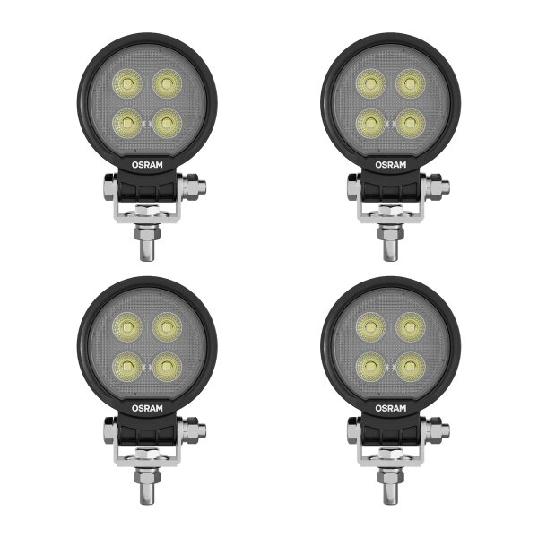 4 Arbeitsscheinwerfer LED 13,2W geschraubt 1.350lm OSRAM Round WL VX80-WD