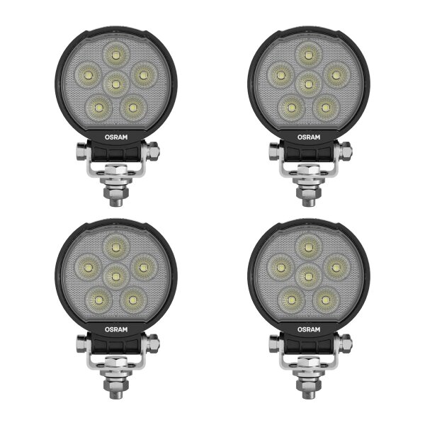 4 Arbeitsscheinwerfer LED 19W geschraubt 2.000lm OSRAM Round WL VX100-WD