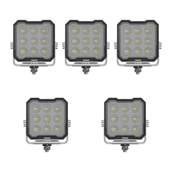 5 Worklights LED 30W screwed 6,000k 3,000lm OSRAM Cube WL VX125-WD