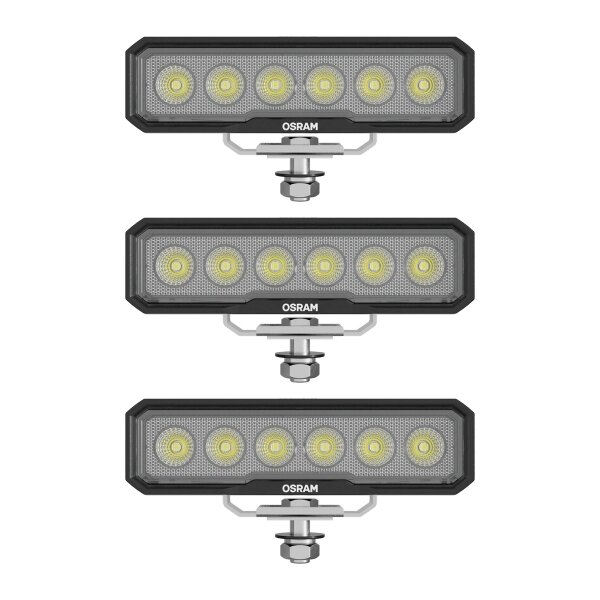 3 Worklights LED 15W screwed 1,500lm LEDriving OSRAM LIGHTBAR VX150-WD