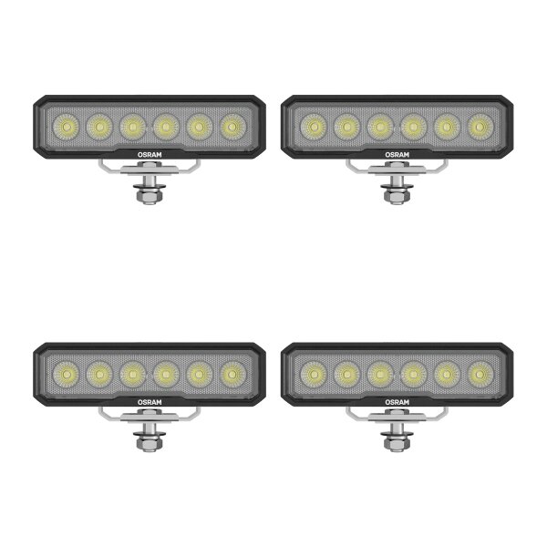 4 Arbeitsscheinwerfer LED 15W geschraubt 1.500lm OSRAM LIGHTBAR VX150-WD