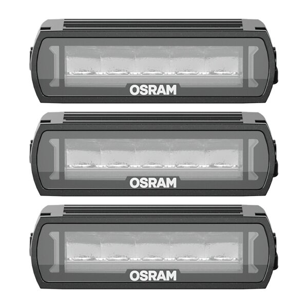 3 Auxiliary headlamps LED 17.6W screwed R10 6000K 1300lm OSRAM LIGHTBAR FX125-SP