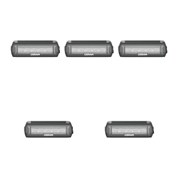 5 Auxiliary headlamps LED 17.6W screwed R10 6000K 1300lm OSRAM LIGHTBAR FX125-SP