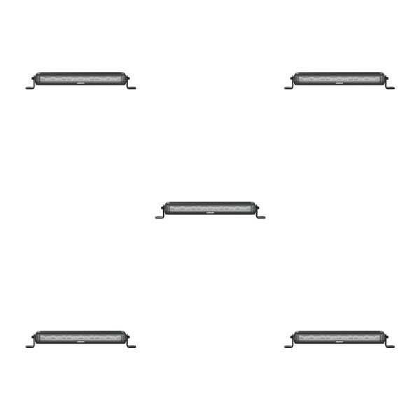 5 Zusatzscheinwerfer LED 55W geschraubt R10 R149 Norm OSRAM LIGHTBAR FX500