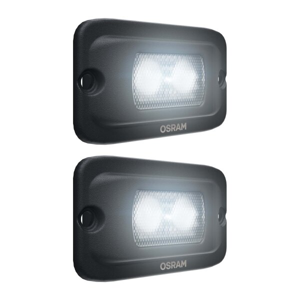 2 Arbeitsscheinwerfer LED 7W 6.500K 600lm OSRAM Flush Mount WL VX100-FL