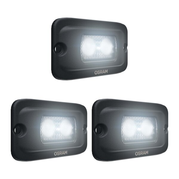 3 Arbeitsscheinwerfer LED 7W 6.500K 600lm OSRAM Flush Mount WL VX100-FL
