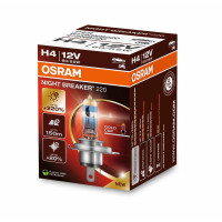 3 Glühlampen H4 12V 60 55W P43t OSRAM NIGHT BREAKER® +220% heller