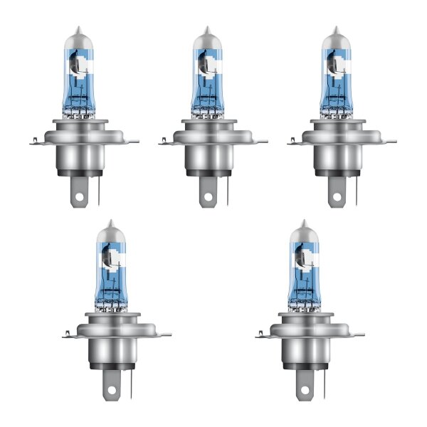 5 Bulbs H4 12V 60 55W P43t OSRAM NIGHT BREAKER® LASER for various vehicles