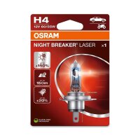 5 Bulbs H4 12V 60 55W P43t OSRAM NIGHT BREAKER® LASER...