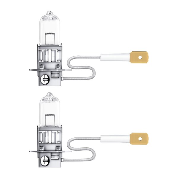 2 Bulbs H3 12V 55W PK22s easily replaceable OSRAM ORIGINAL suitable for cars