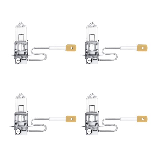 4 Bulbs H3 12V 55W PK22s easily replaceable OSRAM ORIGINAL suitable for cars