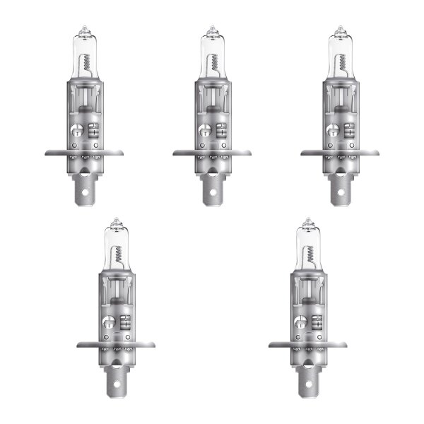 5 Glühlampen H1 12V 55W P14.5s OSRAM ORIGINAL passend für diverse PKW