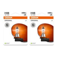 2 Bulbs H8 12V 35W PGJ19-1 OSRAM ORIGINAL suitable for...