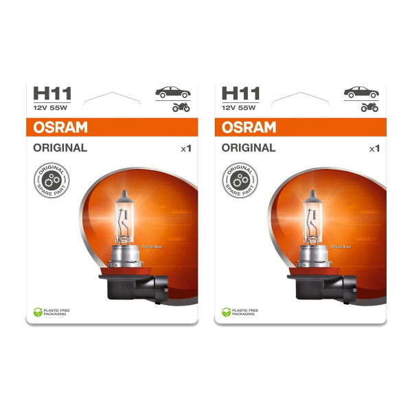 2 Glühlampen H11 12V 55W PGJ19-2 Licht-Expertise...