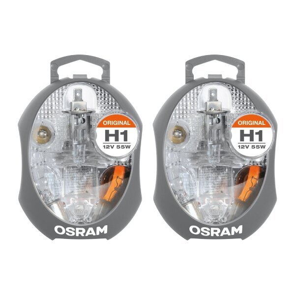 2 Replacement bulb boxes Original H1 12V OSRAM suitable for various vehicles