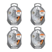4 Ersatzlampen-Boxen Original H1 12V OSRAM passend...