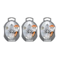 3 Replacement bulb boxes Original H7 12V OSRAM suitable...