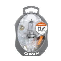 4 Ersatzlampen-Boxen Original H7 12V OSRAM passend...