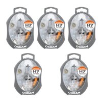 5 Replacement bulb boxes Original H7 12V OSRAM suitable...