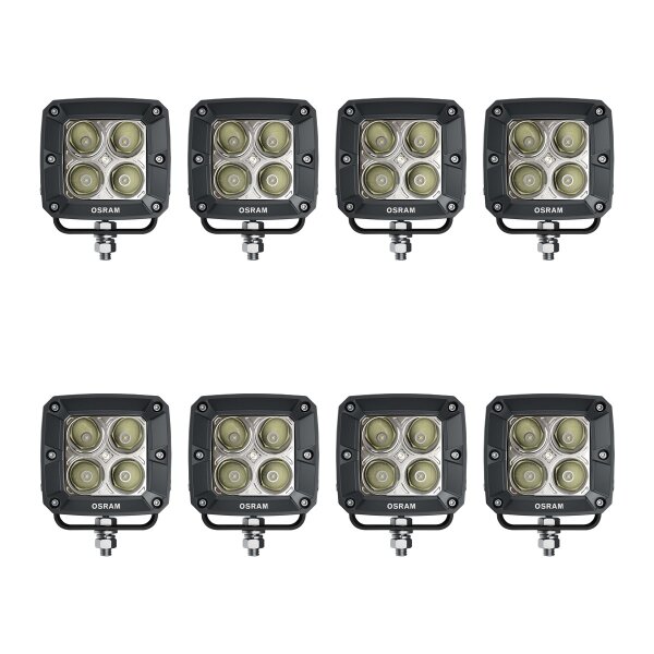 8 Arbeitsscheinwerfer LED 20W geschraubt 1.300lm OSRAM CUBE VX80-SP