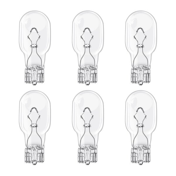 6 Glühlampen für Blinkleuchte W16W 12V 16W SV8.5-8 OSRAM passend für diverse PKW