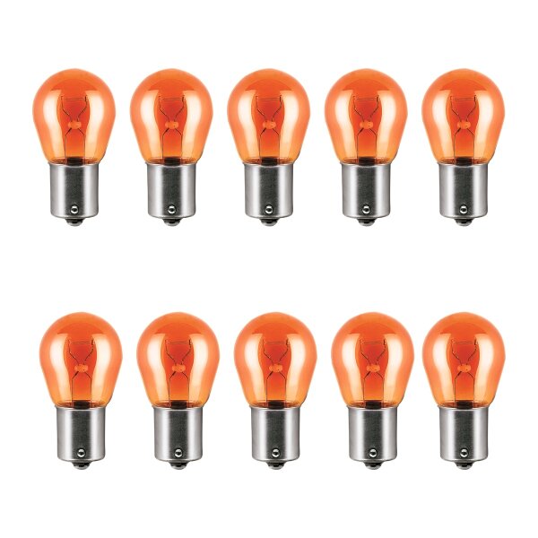 10 Glühlampen für Blinkleuchte PY21W 12V 21W BAU15s OSRAM für diverse PKW