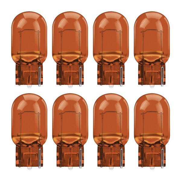 8 Glühlampen für Blinkleuchte WY21W 12V 21W W3x16d OSRAM passend für PKW