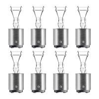 8 Glühlampen Bremslicht P21 4W 12V 21 4W BAZ15d...