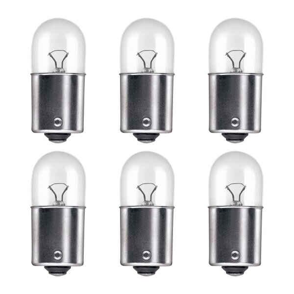 6 Glühlampen für Blinkleuchte R5W 12V 5W BA15s OSRAM passend für diverse PKW