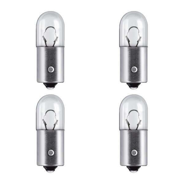 4 Indicator Bulbs T4W 12V 4W BA9s OSRAM suitable for various cars