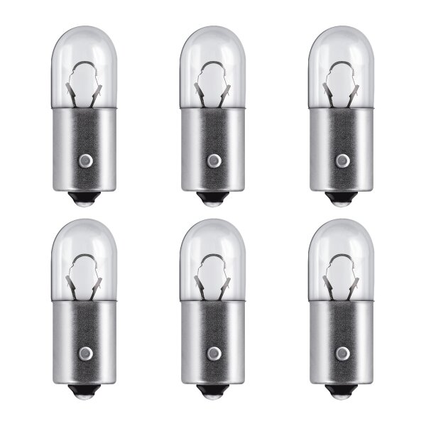 6 Glühlampen für Blinkleuchte T4W 12V 4W BA9s OSRAM passend für diverse PKW