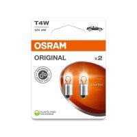 6 Glühlampen für Blinkleuchte T4W 12V 4W BA9s...