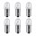 6 Glühlampen für Blinkleuchte T4W 12V 4W BA9s OSRAM passend für diverse PKW