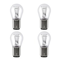 4 Glühlampen Blinkleuchte P21 5W 12V 21 5W BAY15d...