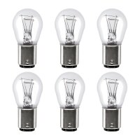6 Glühlampen Blinkleuchte P21 5W 12V 21 5W BAY15d...