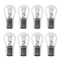 8 Indicator Bulbs P21 5W 12V 21 5W BAY15d OSRAM ULTRA...