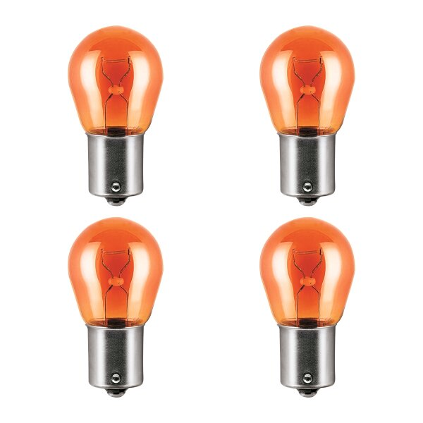 4 Glühlampen Blinkleuchte PY21W 12V 21W BAU15s OSRAM ULTRA LIFE für diverse PKW