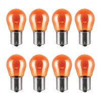 8 Indicator Bulbs PY21W 12V 21W BAU15s OSRAM ULTRA LIFE...
