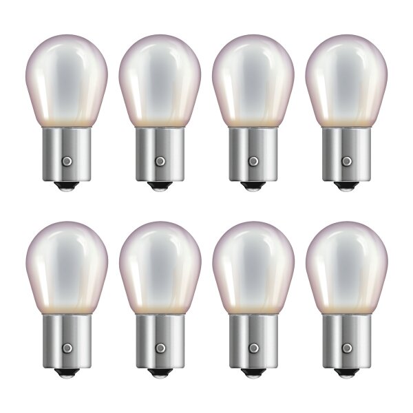 8 Glühlampen Blinkleuchte PY21W 12V 21W BAU15s OSRAM DIADEM CHROME für PKW