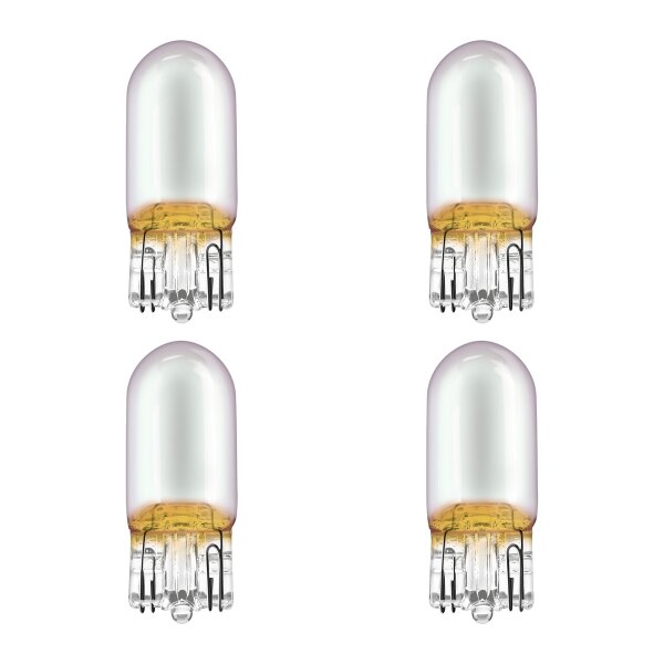 4 Indicator Bulbs WY5W 12V 5W W2.1x9.5d OSRAM DIADEM CHROME for various vehicles
