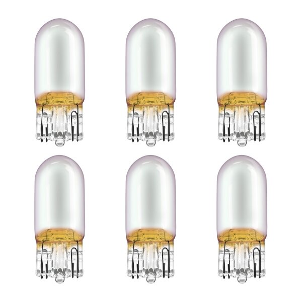 6 Glühlampen Blinkleuchte WY5W 12V 5W W2.1x9.5d OSRAM DIADEM CHROME für PKW