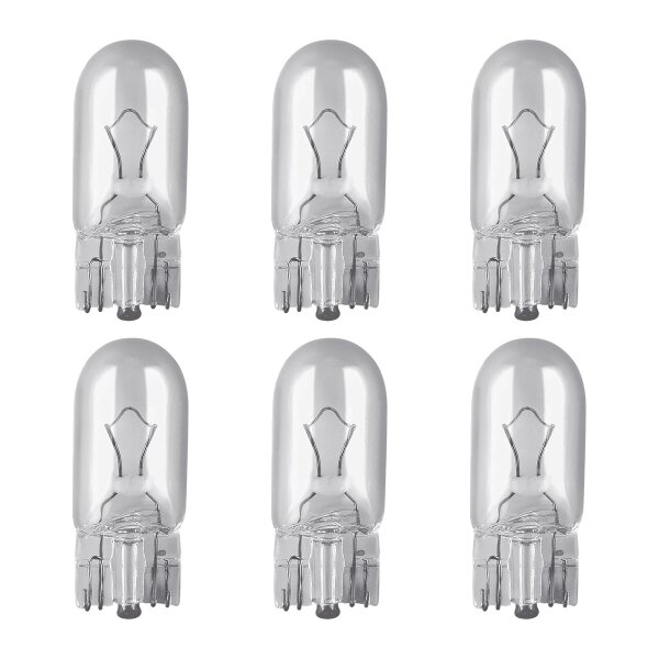 6 Glühlampen Blinkleuchte W5W 12V 5W W2.1x9.5d OSRAM ULTRA LIFE für PKW