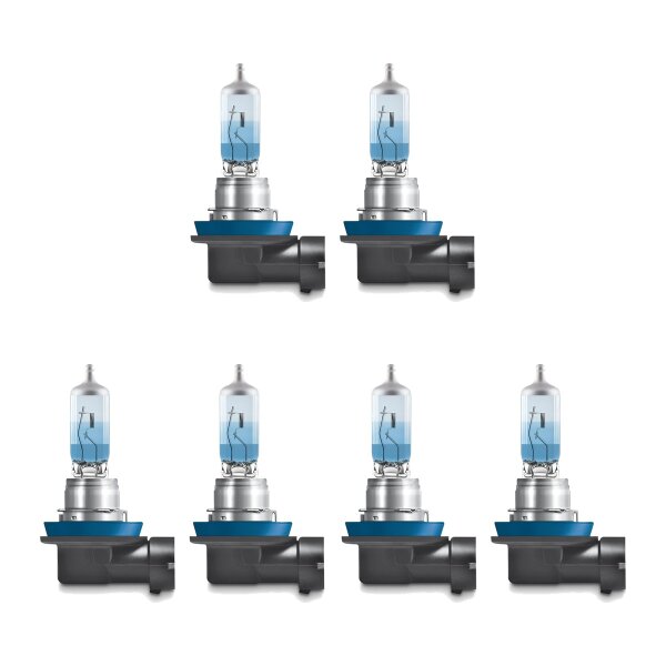 6 Bulbs H11 12V 55W PGJ19-2 OSRAM COOL BLUE INTENSE suitable for cars