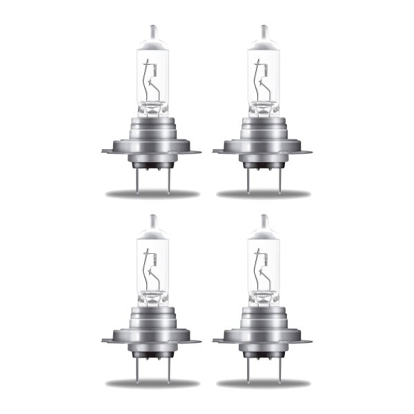 4 Glühlampen H7 12V 55W PX26d OSRAM NIGHT BREAKER® SILVER passend für PKW
